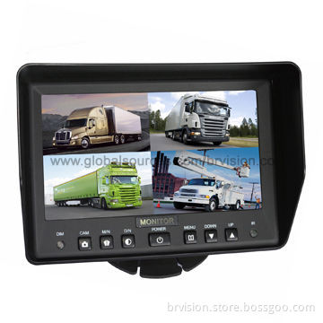 7-inch Quad Split Screen Monitor and Waterproof Camera System